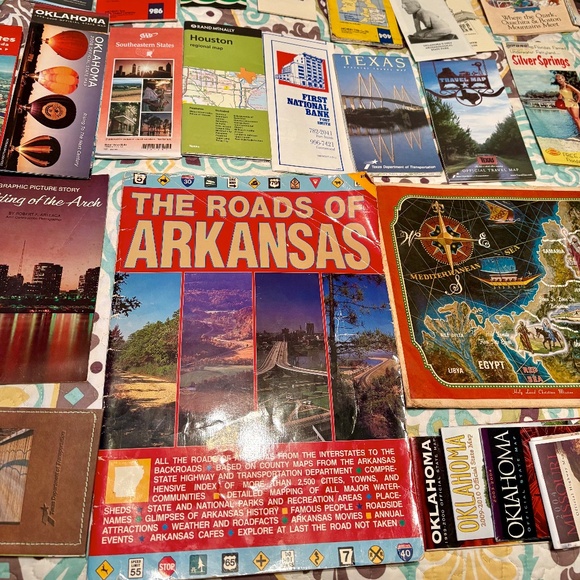 Huge Vtg Lot 71 Gas Oil Tourist Maps Guides Brochures US International 50s 60s - Picture 5 of 11